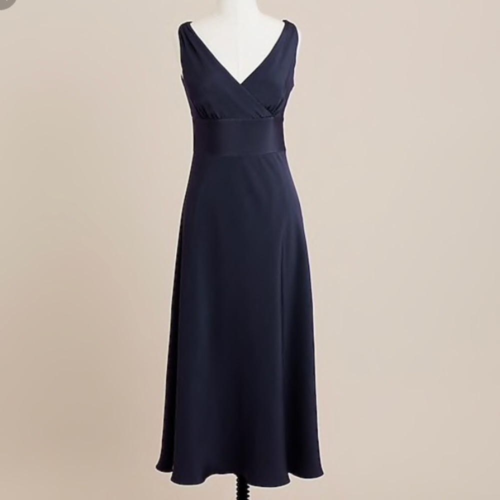 J. Crew a-line silk tricotine dress